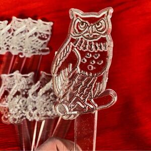 Acrylic Wise Owl Suncatchers 16 Unpainted Clear Craft Projects